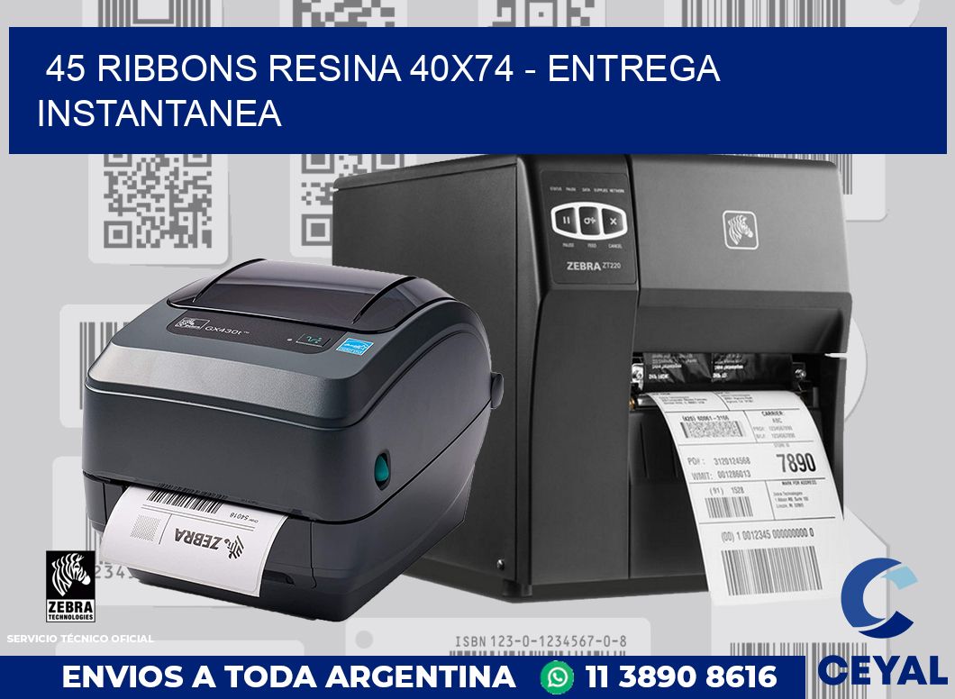 45 Ribbons resina 40x74 - entrega instantanea
