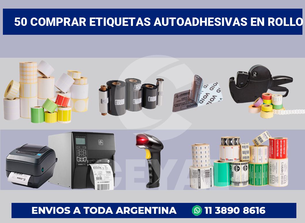 50 Comprar etiquetas autoadhesivas en rollo