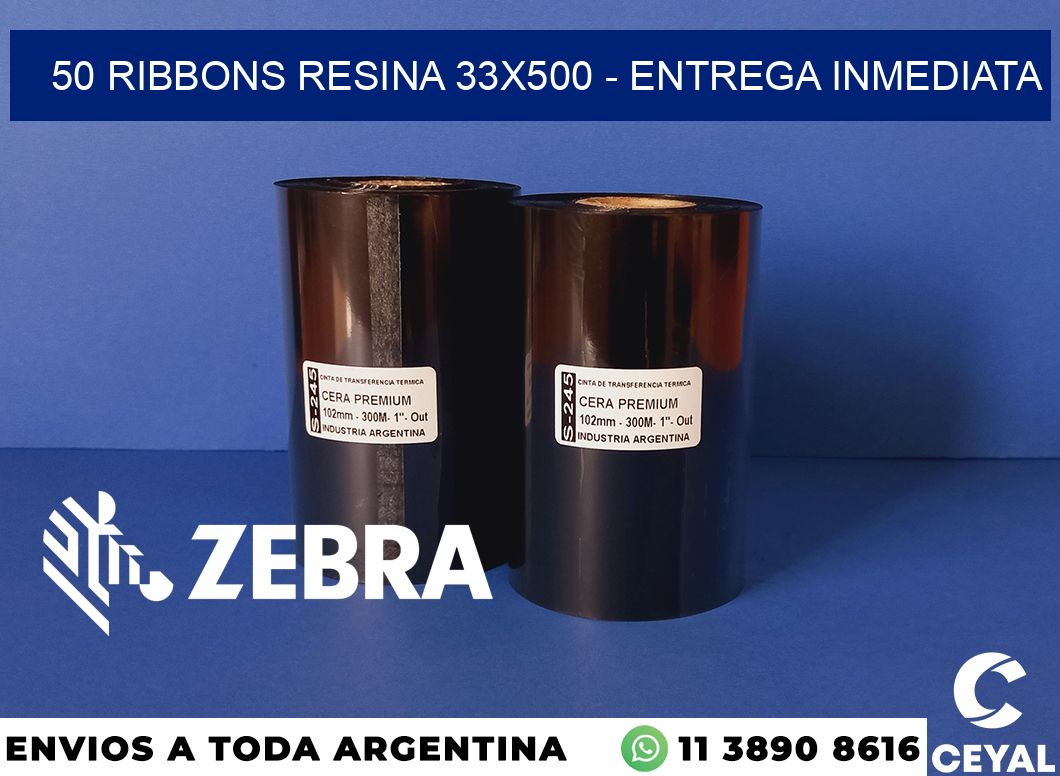 50 Ribbons resina 33x500 - Entrega inmediata