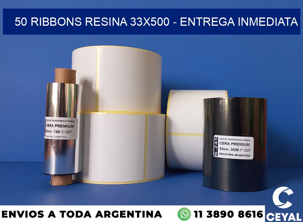 50 Ribbons resina 33×500 – Entrega inmediata