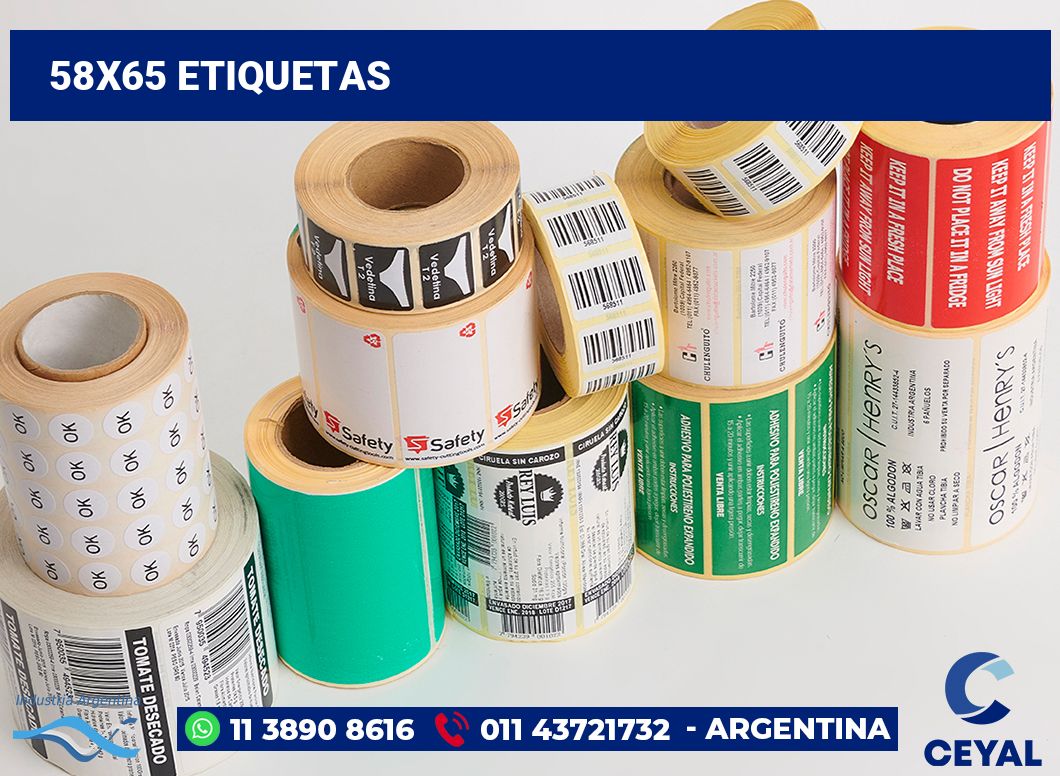 58x65 Etiquetas
