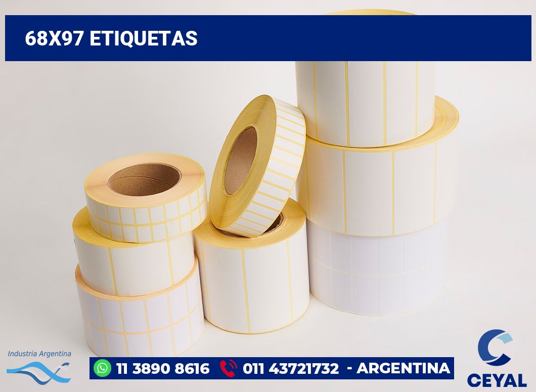 68x97 Etiquetas