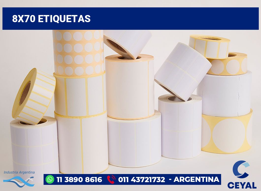 8x70 Etiquetas