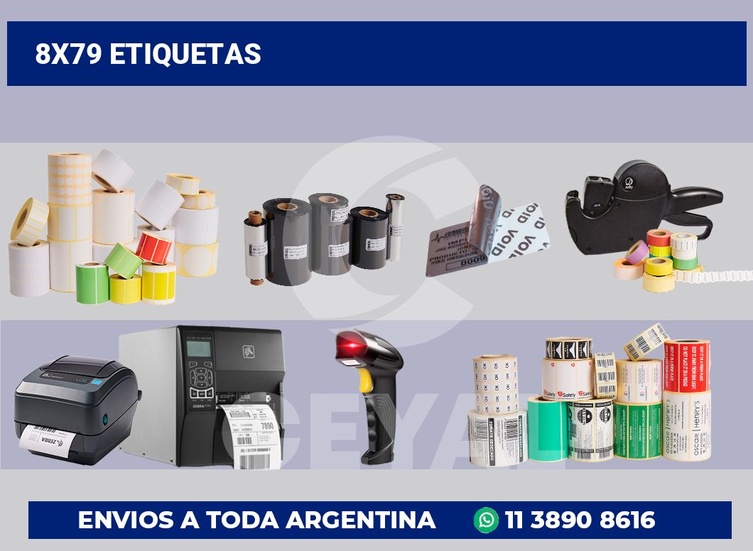 8×79 Etiquetas