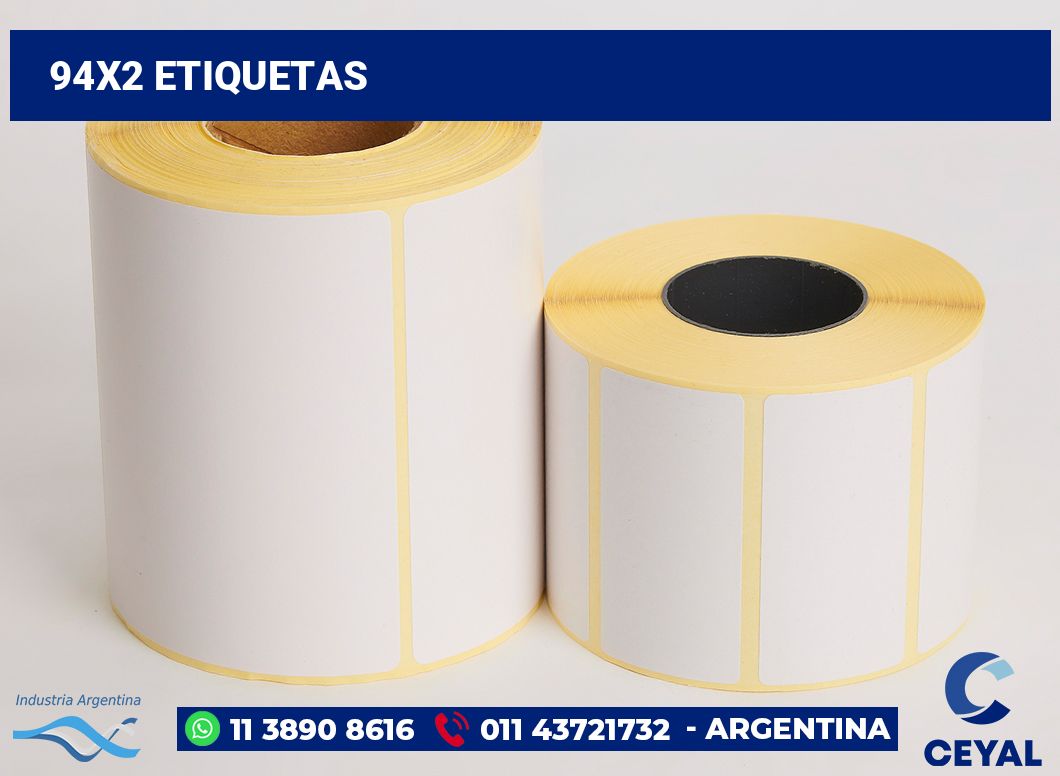 94x2 Etiquetas