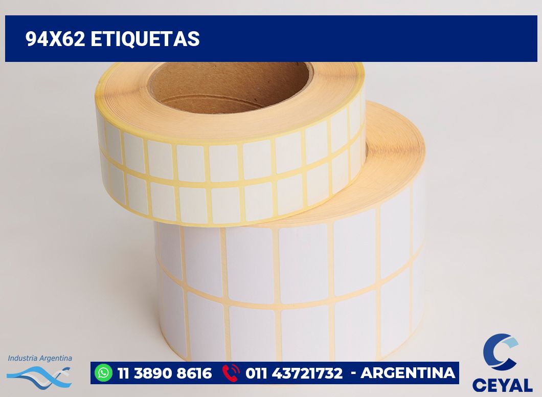 94x62 Etiquetas