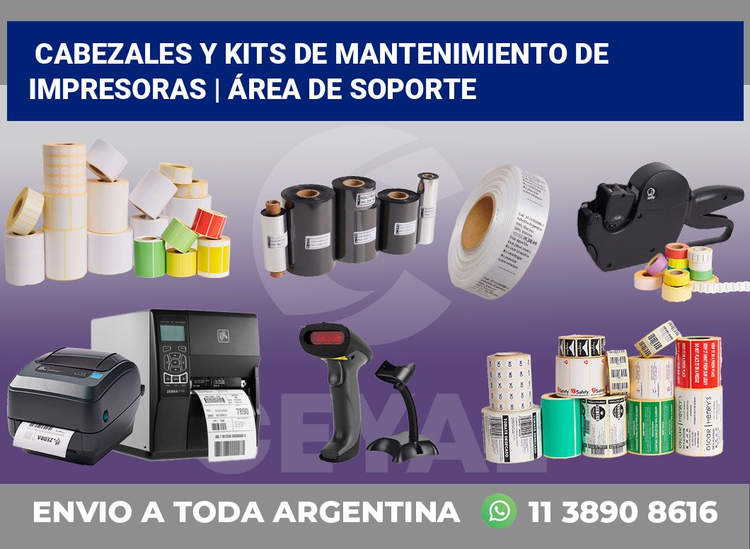 Cabezales y kits de mantenimiento de impresoras | Área de soporte