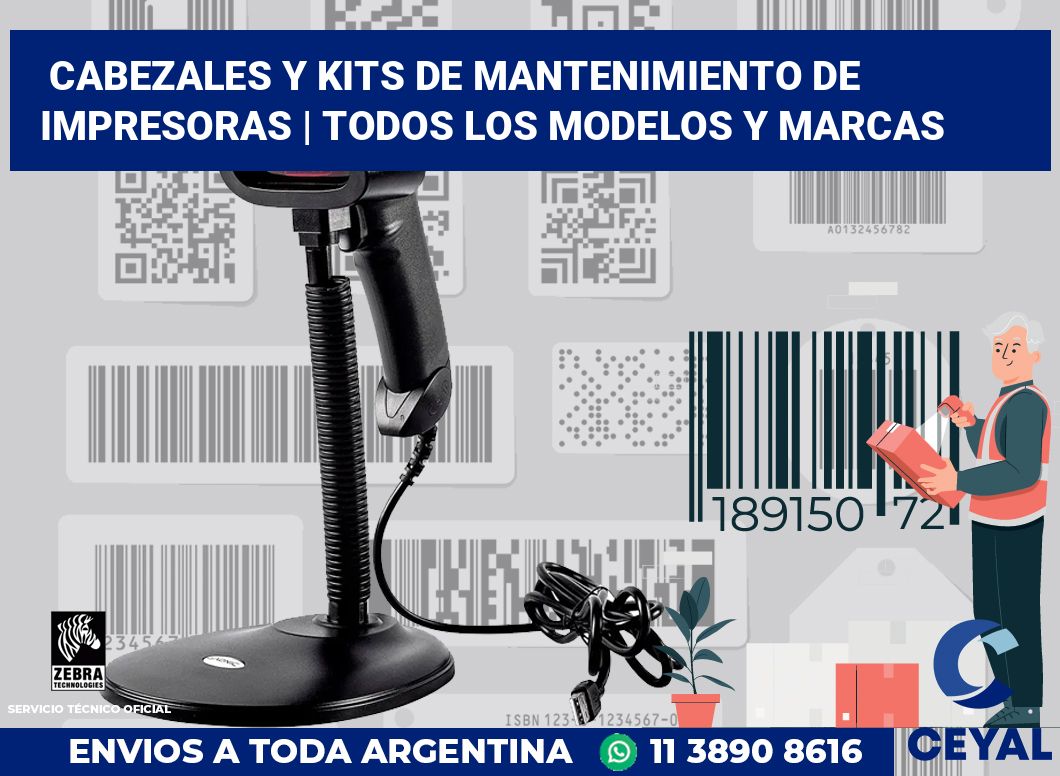 Cabezales y kits de mantenimiento de impresoras | Todos los modelos y marcas
