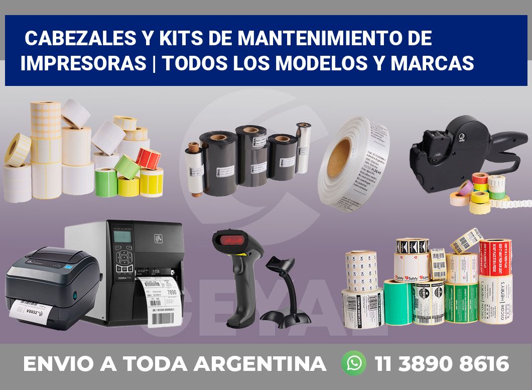 Cabezales y kits de mantenimiento de impresoras | Todos los modelos y marcas