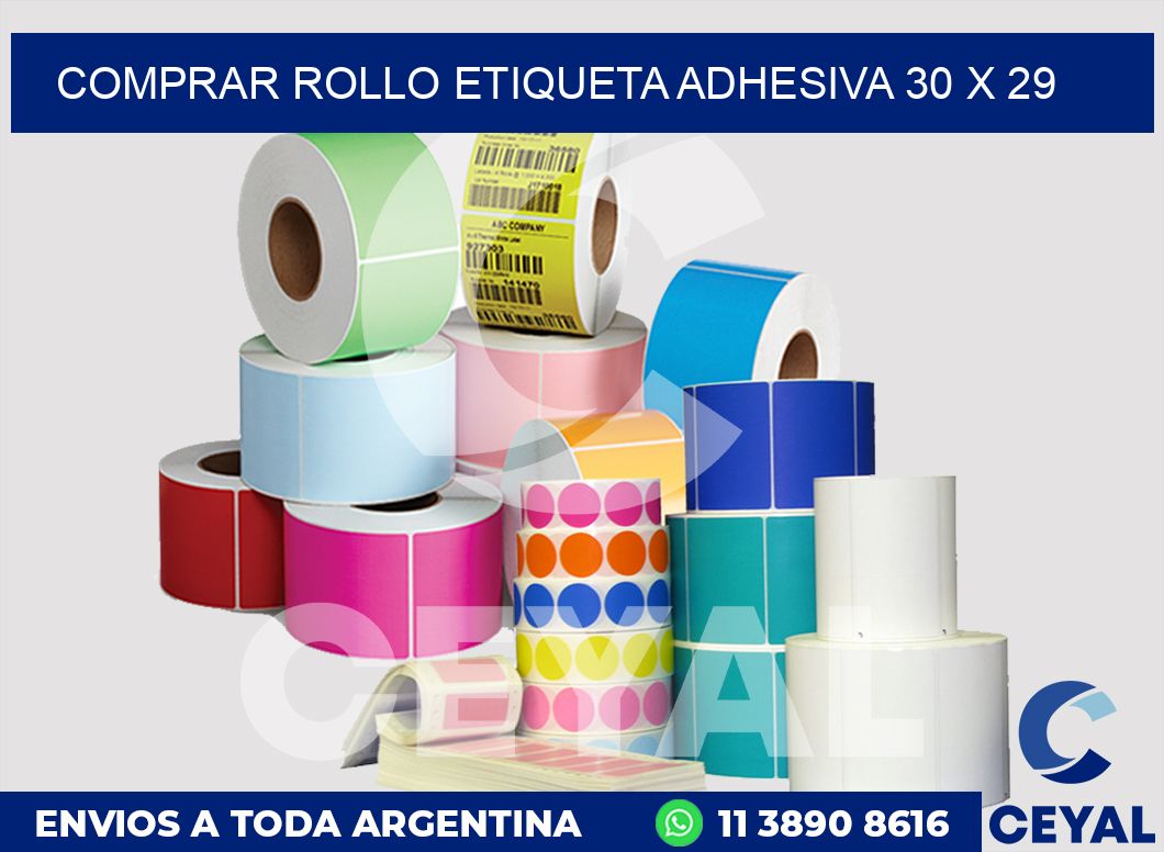Comprar rollo etiqueta adhesiva 30 x 29