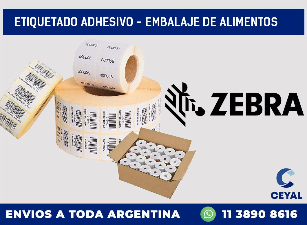 Etiquetado adhesivo – embalaje de alimentos