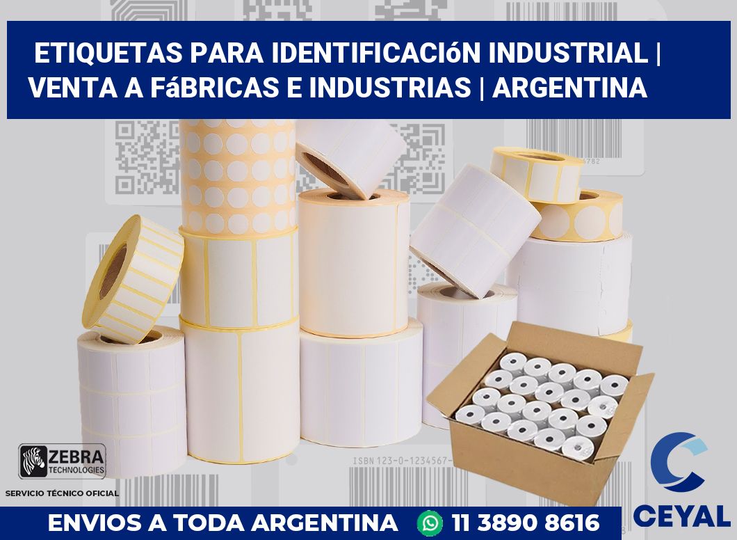 Etiquetas para identificación industrial | Venta a fábricas e industrias | Argentina