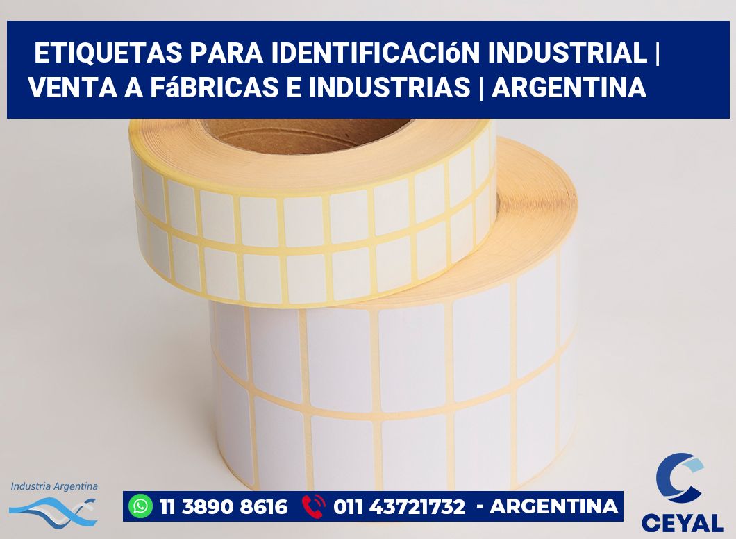 Etiquetas para identificación industrial | Venta a fábricas e industrias | Argentina