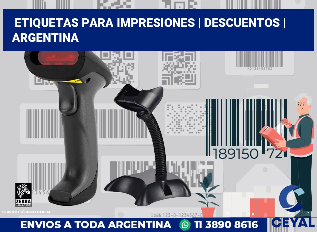Etiquetas para impresiones | Descuentos | Argentina
