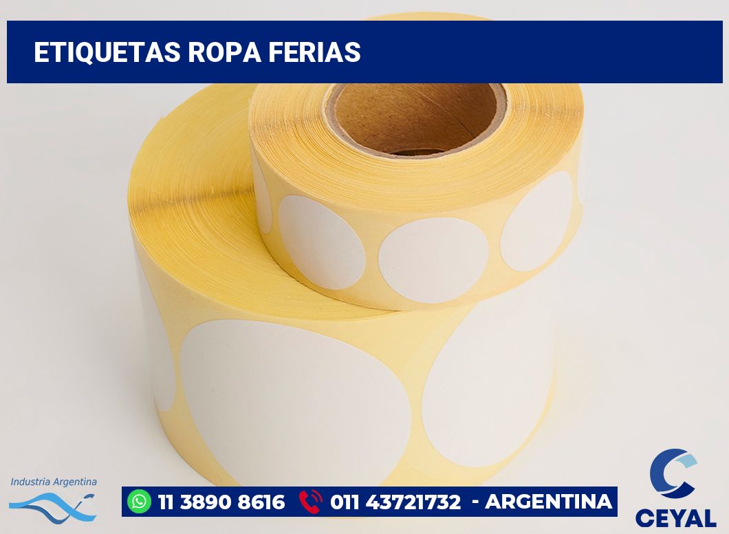 Etiquetas ropa ferias
