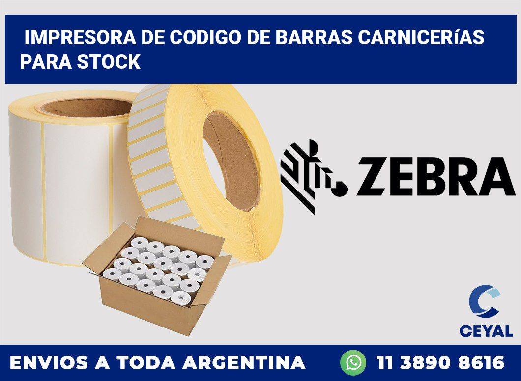 Impresora de codigo de barras Carnicerías para stock