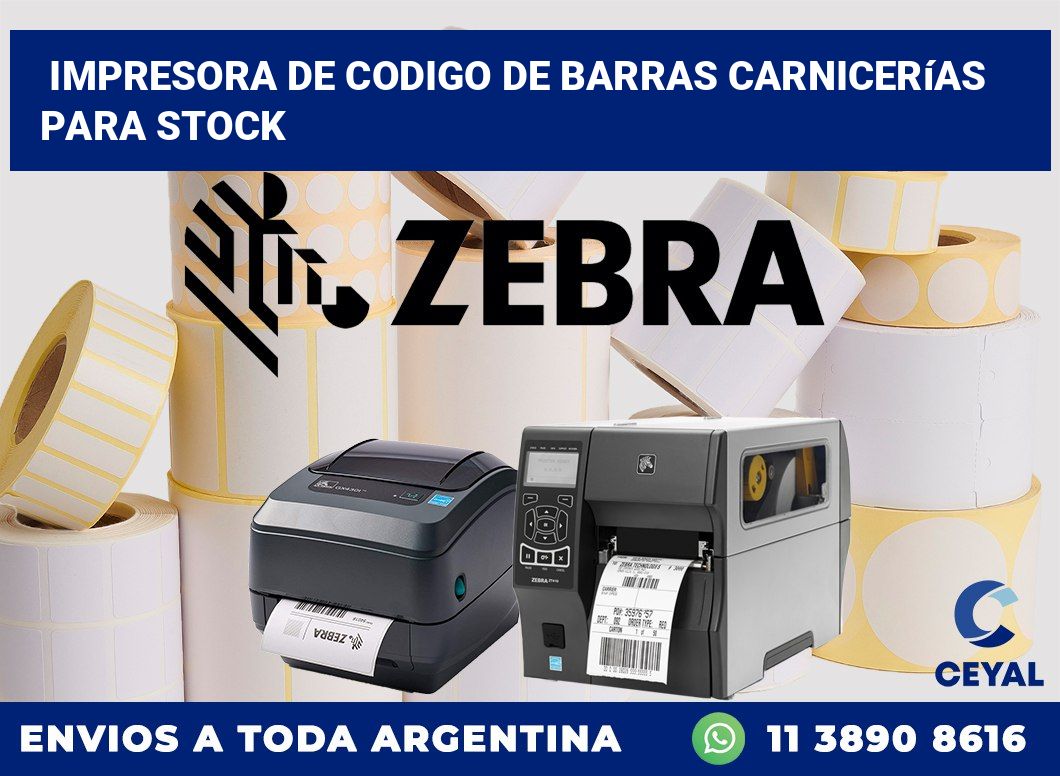 Impresora de codigo de barras Carnicerías para stock