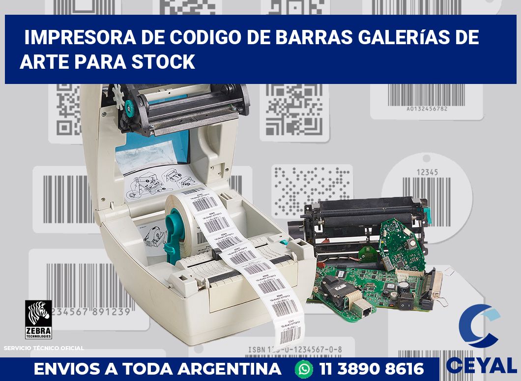 Impresora de codigo de barras Galerías de arte para stock