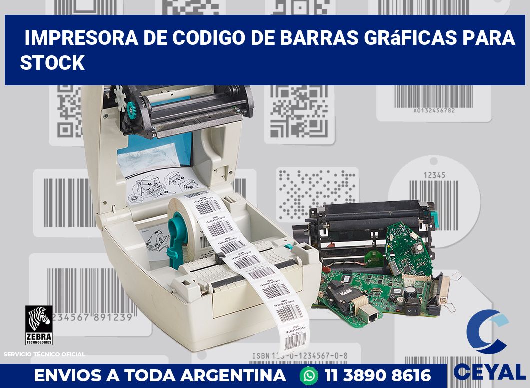 Impresora de codigo de barras Gráficas para stock
