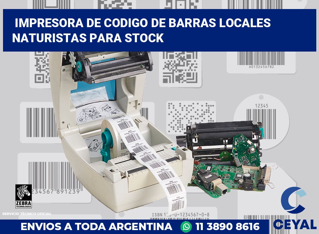 Impresora de codigo de barras Locales Naturistas para stock