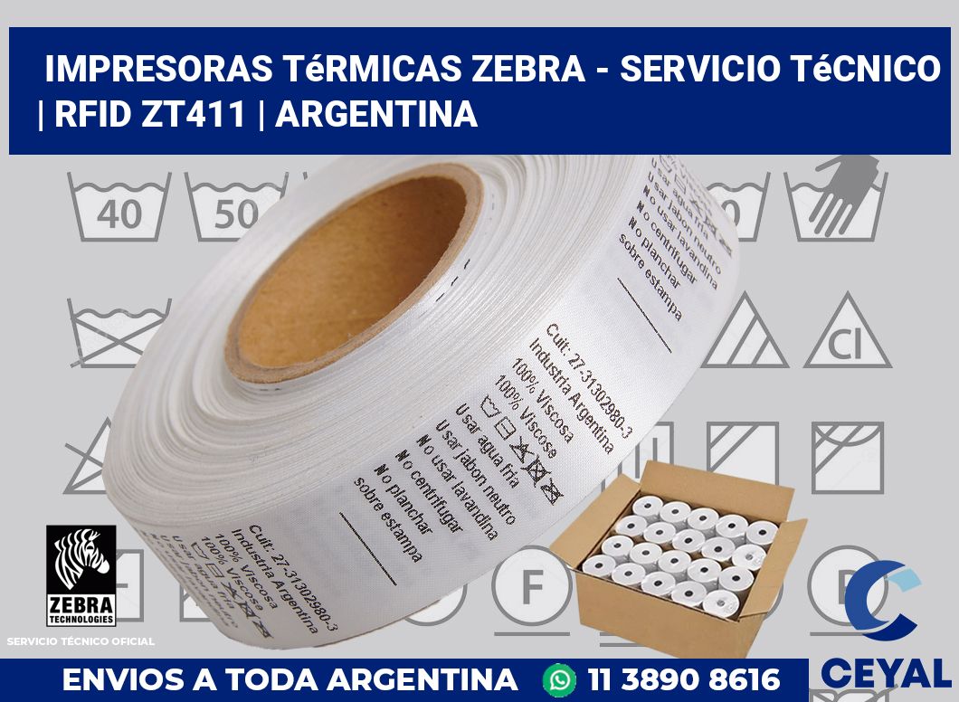 Impresoras térmicas Zebra - servicio técnico | RFID ZT411 | Argentina