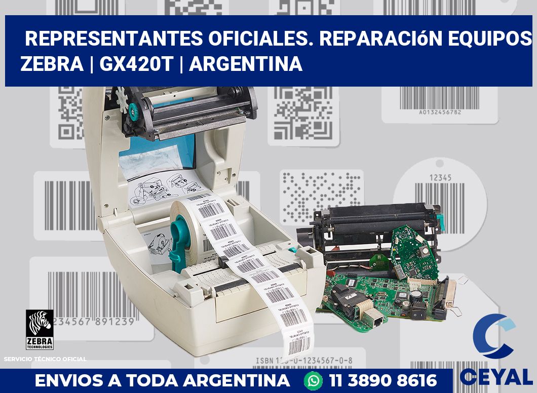 Representantes Oficiales. Reparación Equipos Zebra | GX420t | Argentina