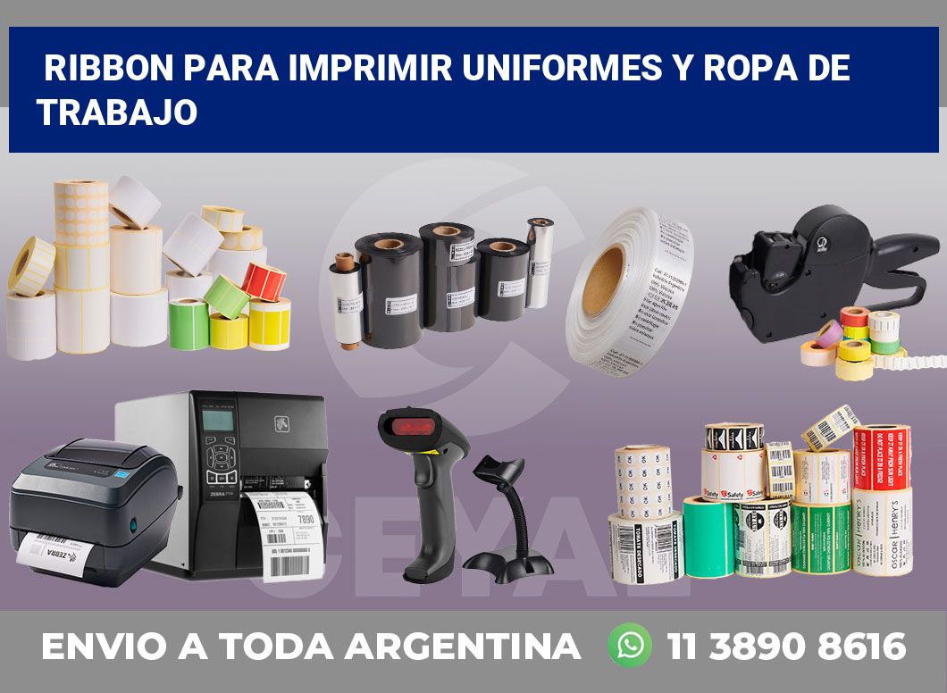 Ribbon para imprimir Uniformes y ropa de trabajo