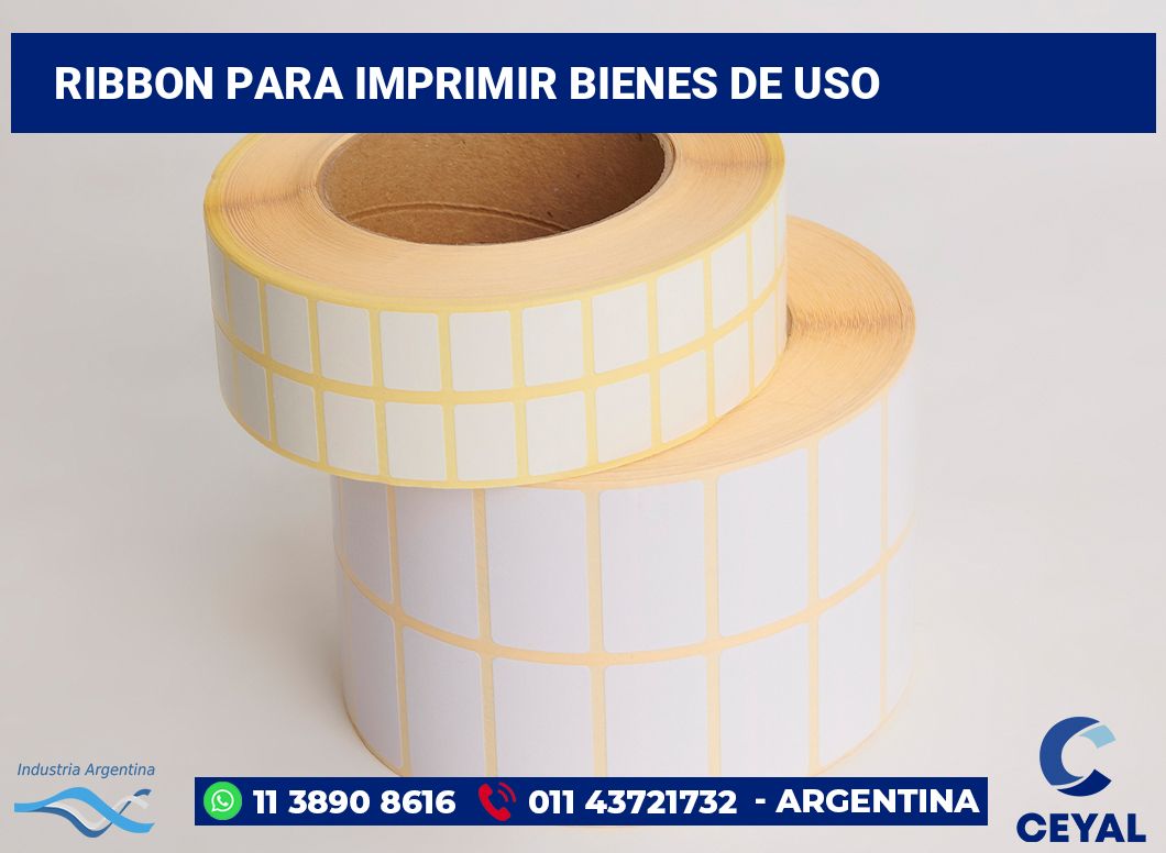 Ribbon para imprimir bienes de uso