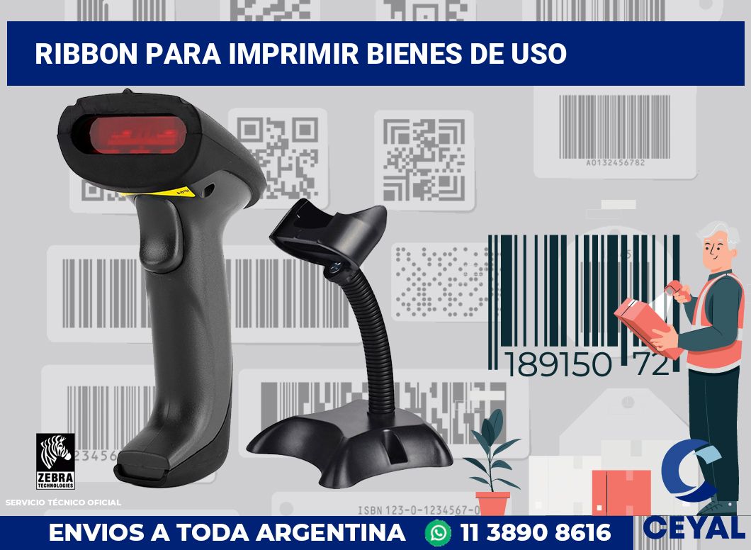 Ribbon para imprimir bienes de uso