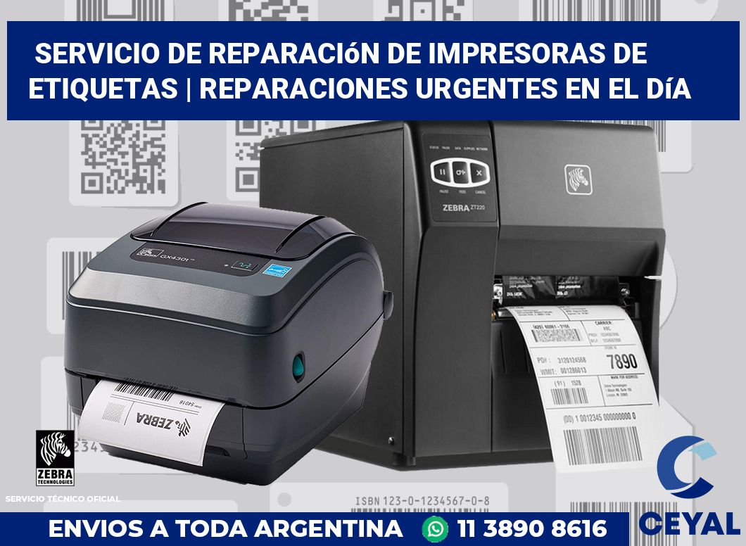 Servicio de reparación de impresoras de etiquetas | Reparaciones urgentes en el día