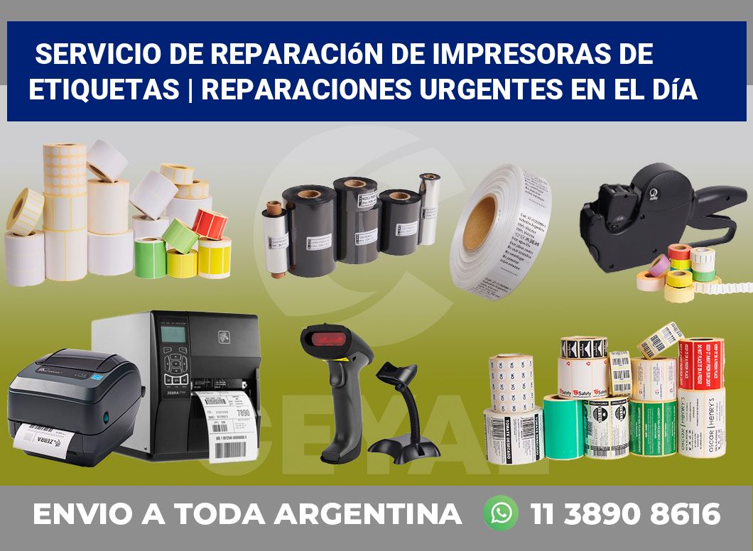 Servicio de reparación de impresoras de etiquetas | Reparaciones urgentes en el día