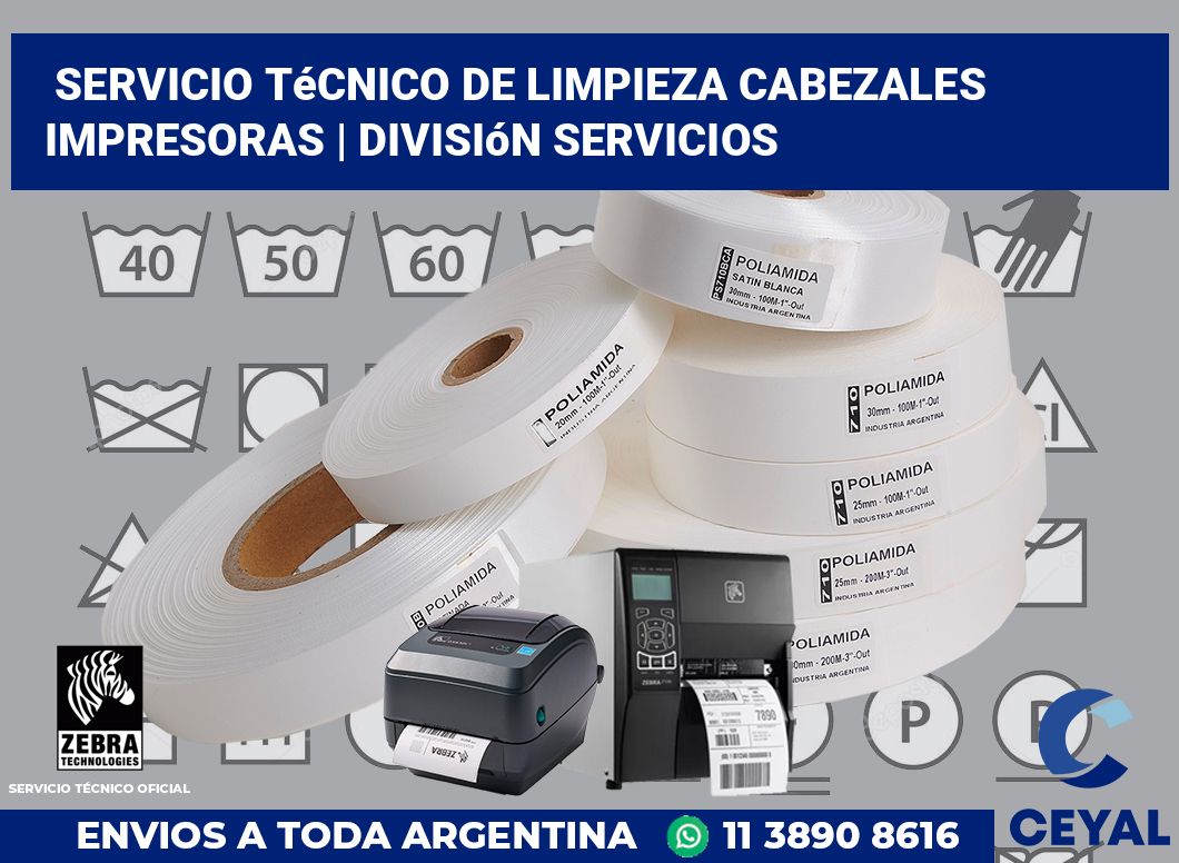 Servicio técnico de limpieza cabezales impresoras | División Servicios