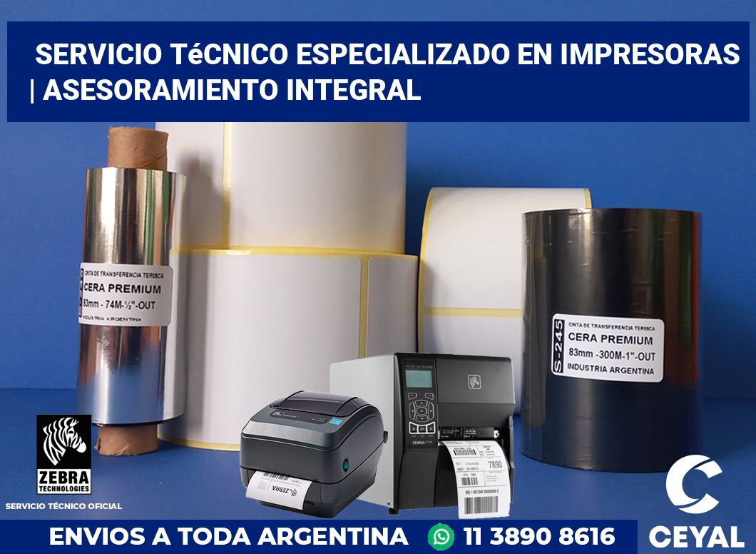 Servicio técnico especializado en impresoras | Asesoramiento integral