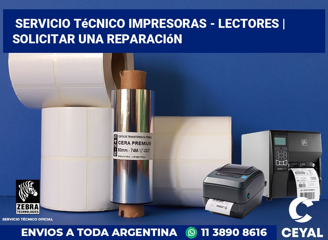 Servicio técnico impresoras - lectores | Solicitar una reparación