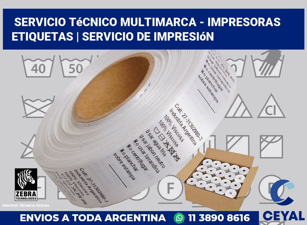 Servicio técnico multimarca - impresoras etiquetas | Servicio de impresión
