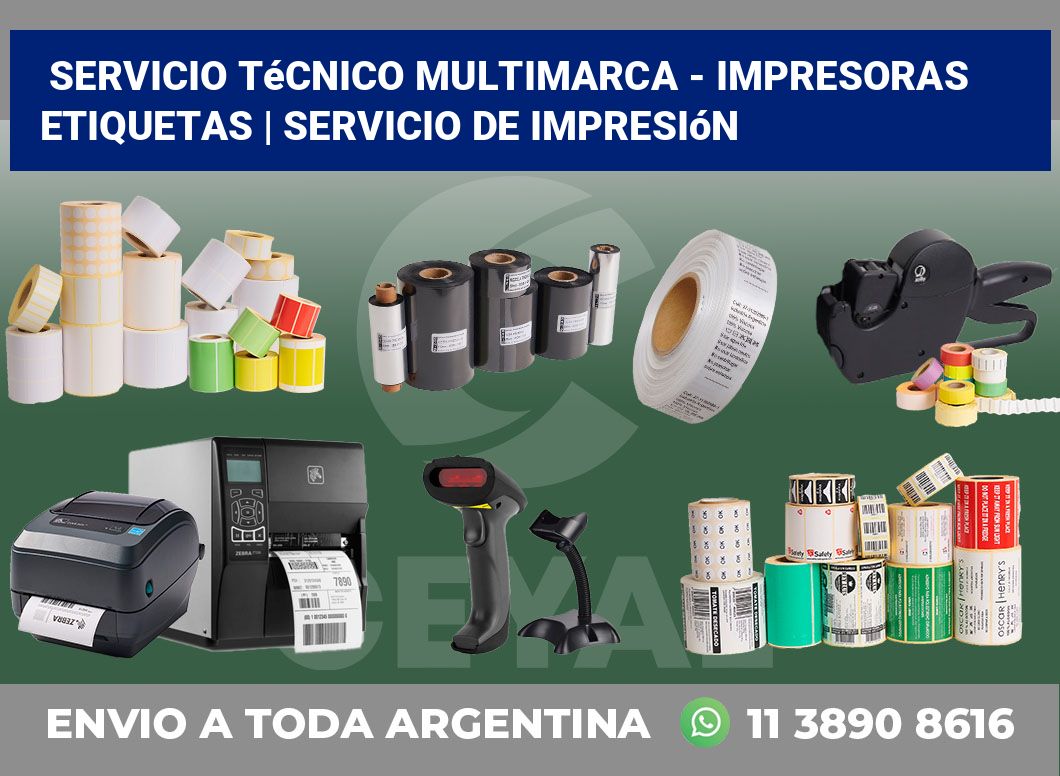 Servicio técnico multimarca – impresoras etiquetas | Servicio de impresión