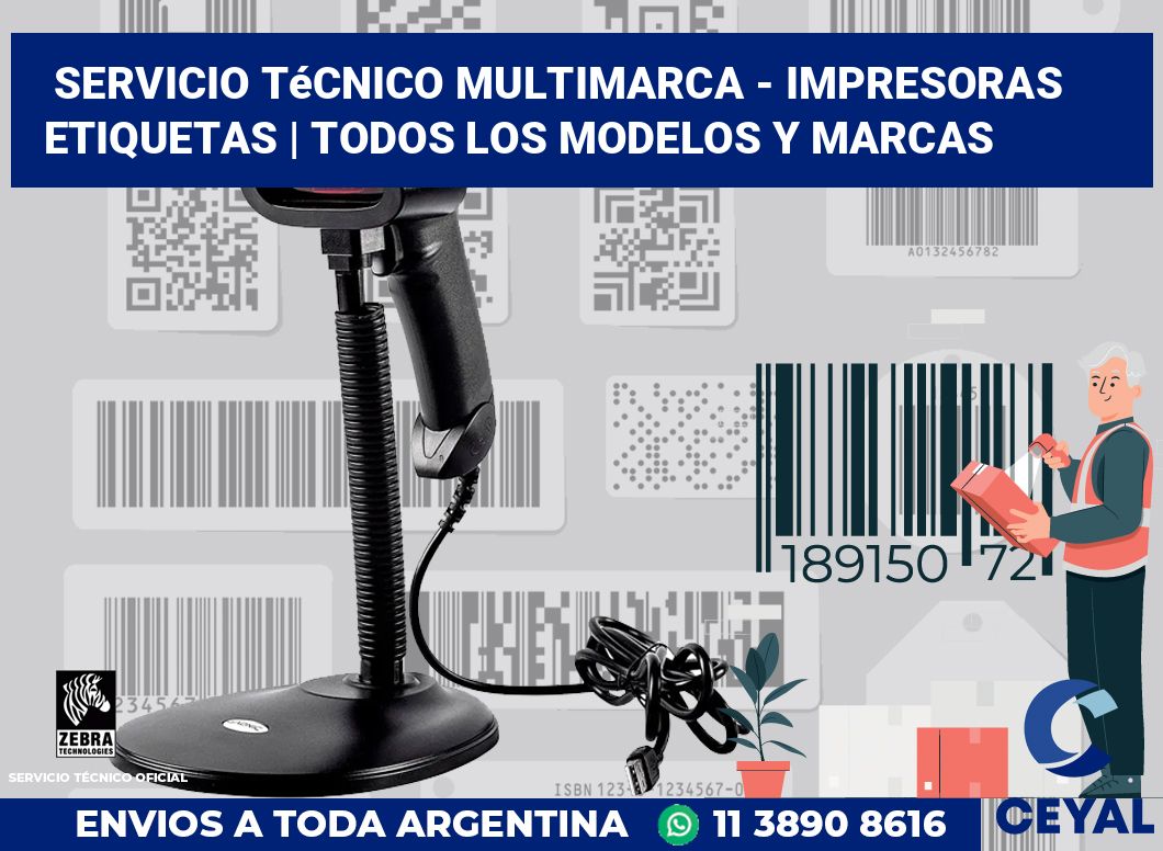 Servicio técnico multimarca - impresoras etiquetas | Todos los modelos y marcas