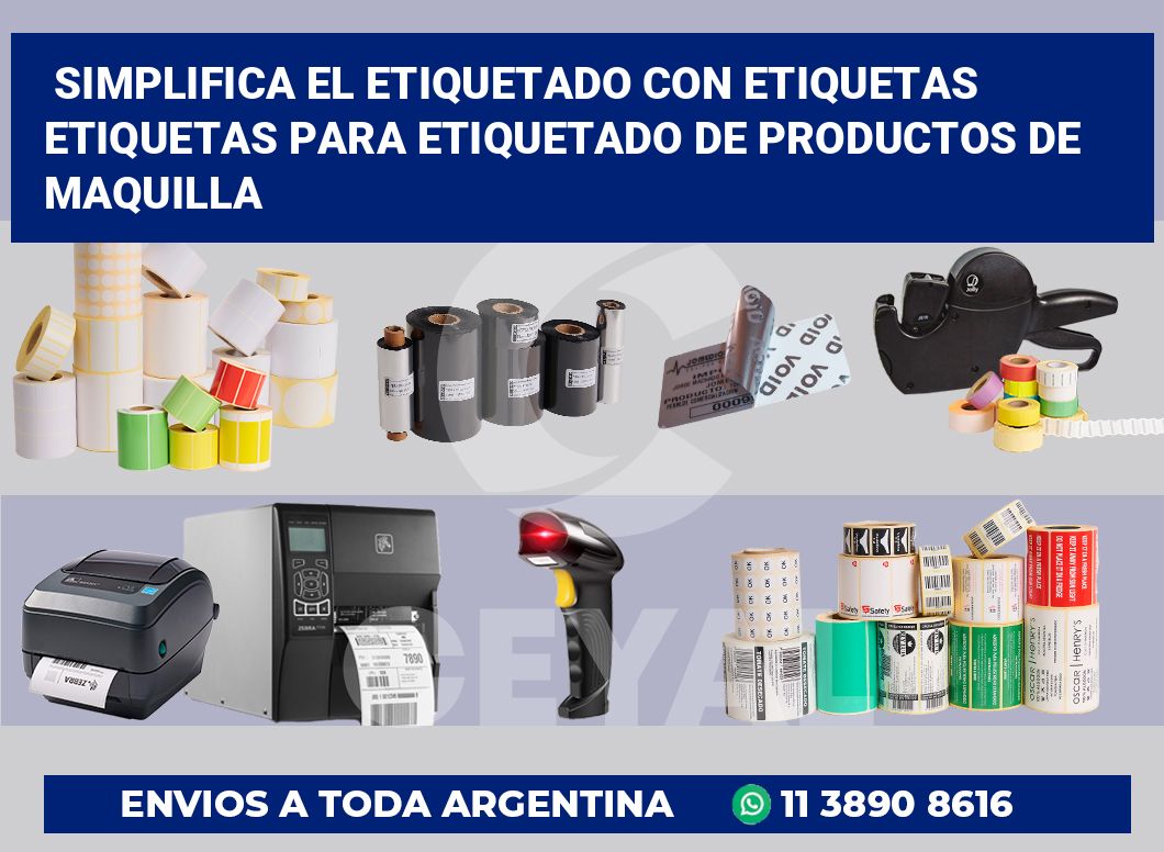 Simplifica el Etiquetado con Etiquetas Etiquetas para Etiquetado de Productos de Maquilla