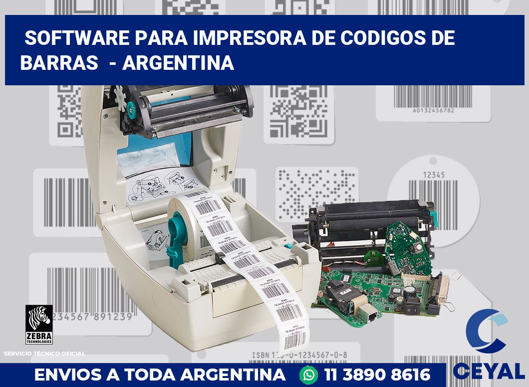 Software para impresora de codigos de barras  - Argentina