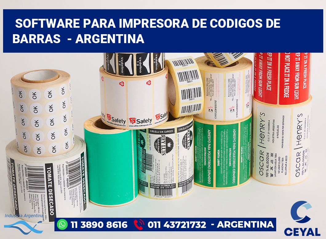 Software para impresora de codigos de barras  - Argentina