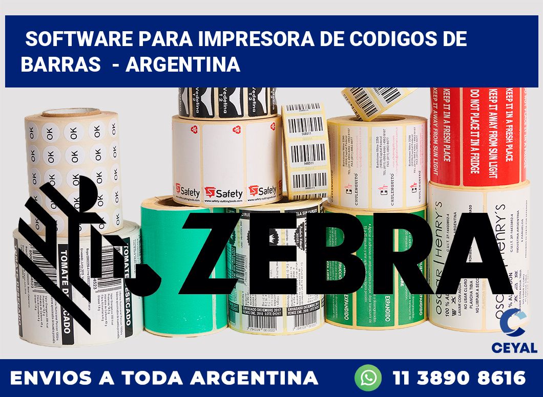 Software para impresora de codigos de barras  – Argentina