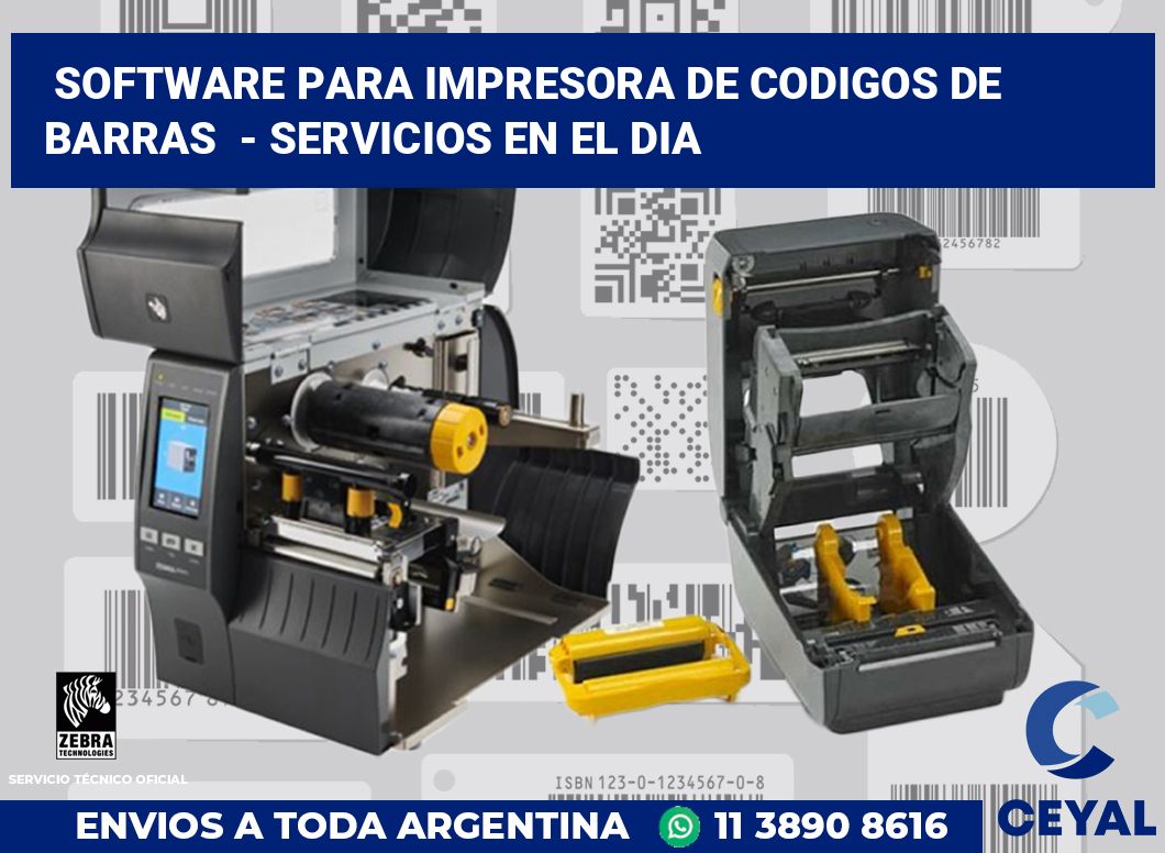 Software para impresora de codigos de barras  - Servicios en el dia