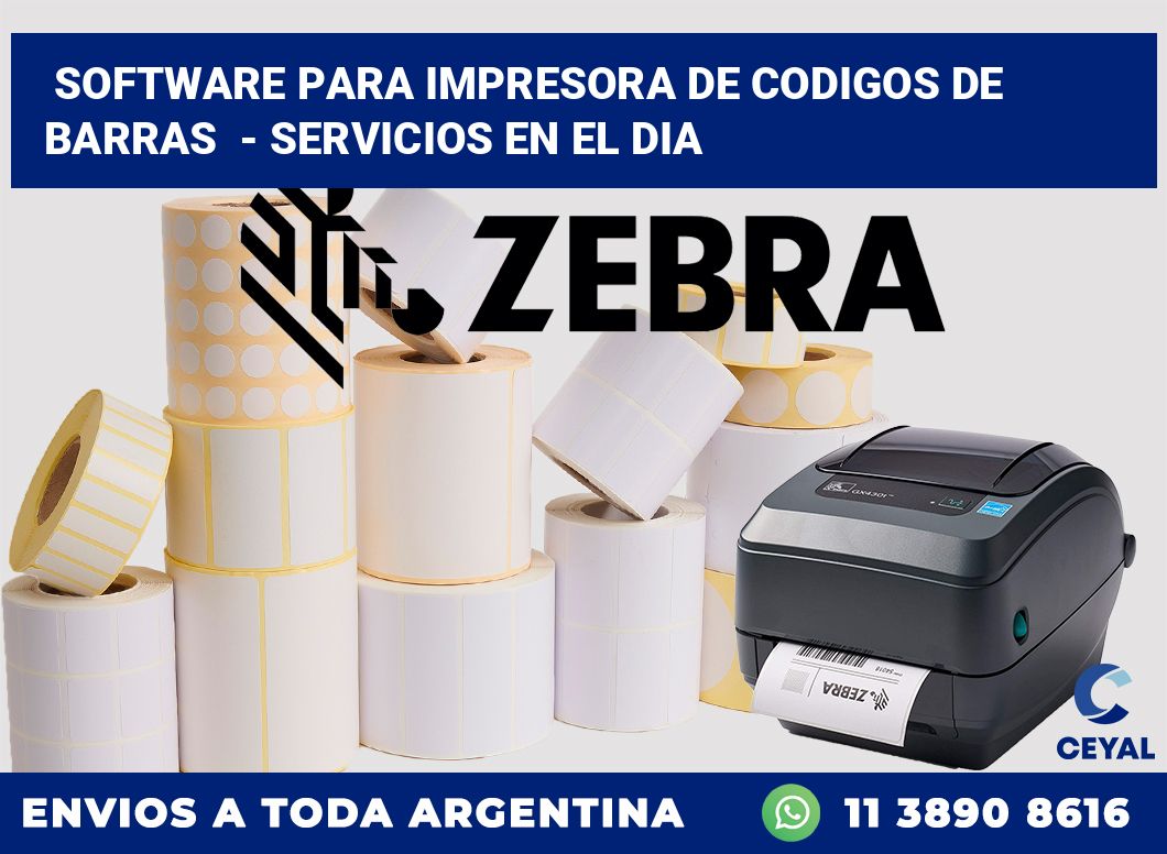 Software para impresora de codigos de barras  – Servicios en el dia
