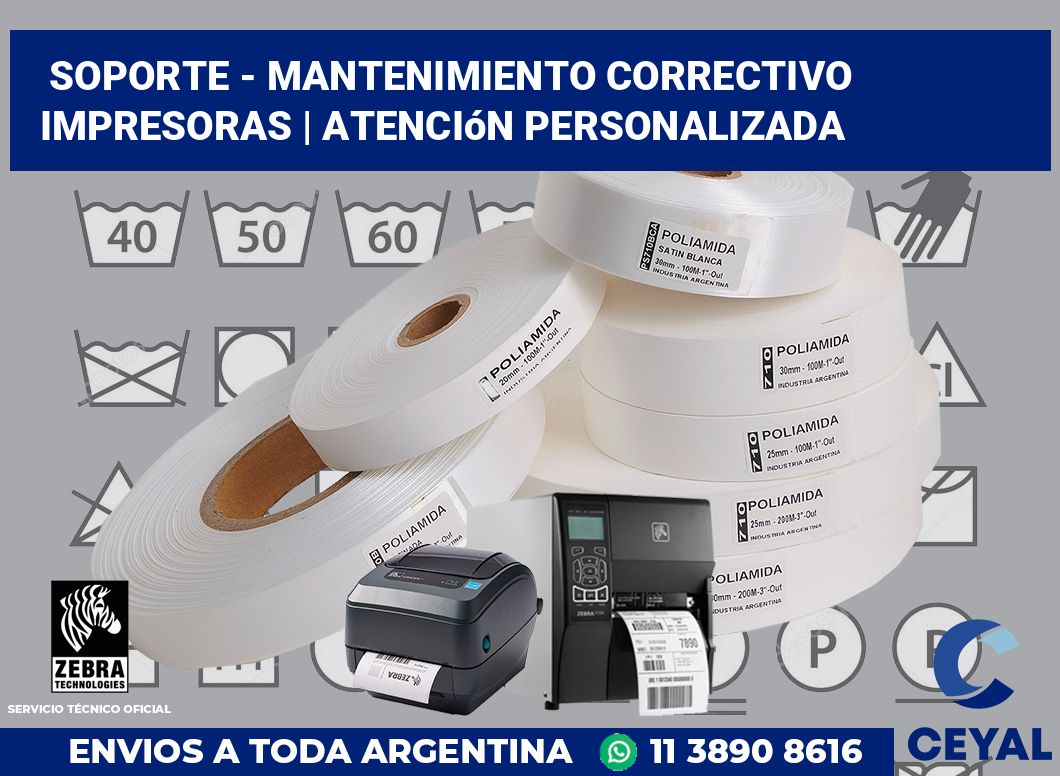 Soporte - Mantenimiento correctivo impresoras | Atención personalizada