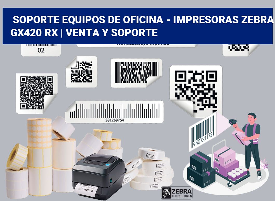 Soporte equipos de oficina - Impresoras Zebra GX420 RX | Venta y soporte
