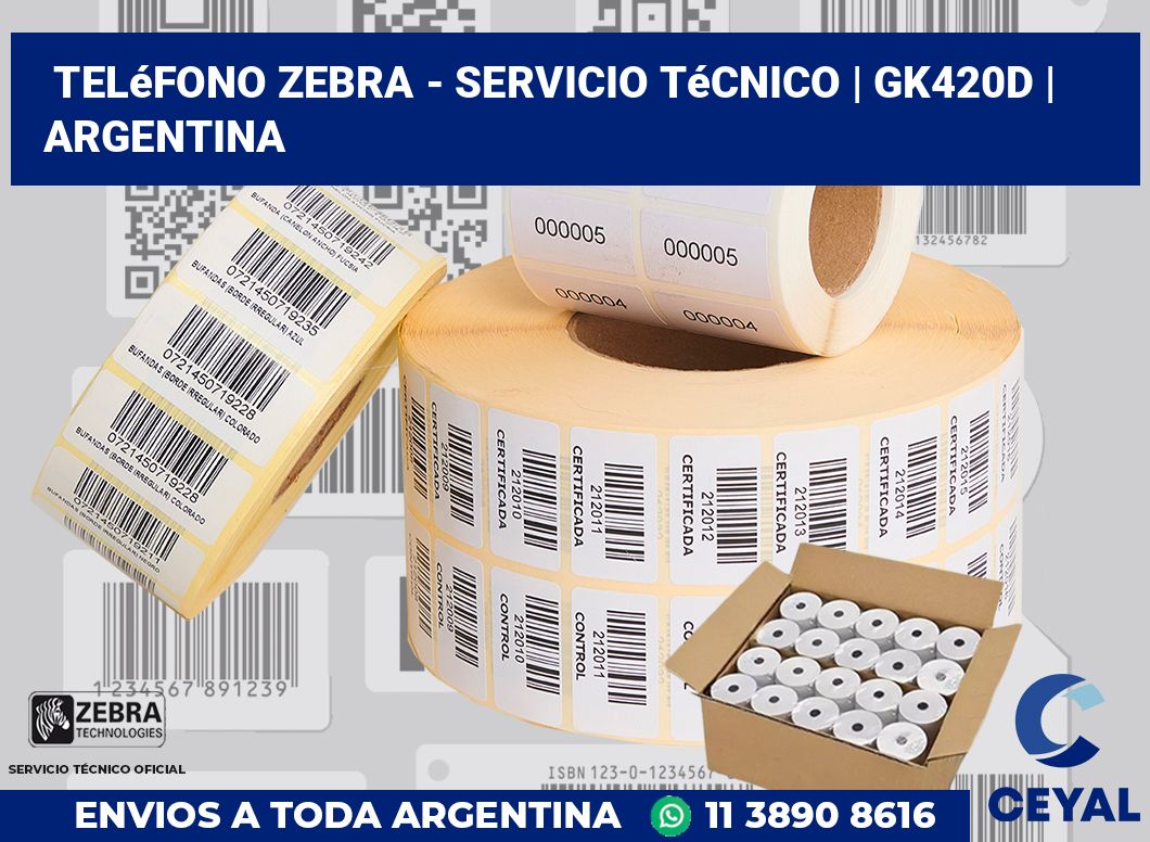 Teléfono Zebra - Servicio Técnico | GK420d | Argentina