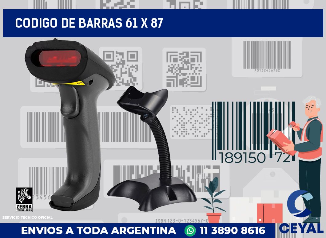 codigo de barras 61 x 87