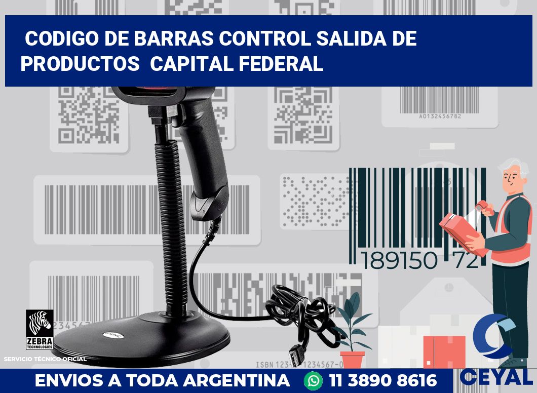 codigo de barras control salida de productos Capital Federal