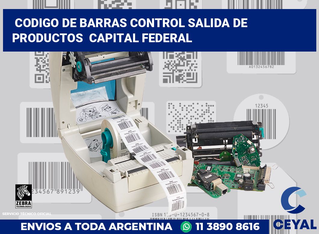 codigo de barras control salida de productos Capital Federal