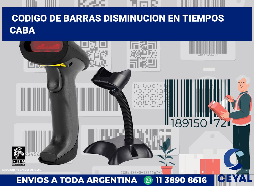 codigo de barras disminucion en tiempos  CABA